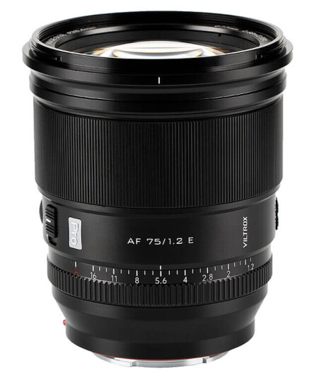 VILTROX AF 75 MM F1.2 For Sony E Mount APS-C VILTROX AF 75 MM F1.2 For Sony E Mount APS-C