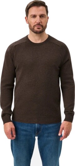 Alan Paine Crew neck lambswool XXL brun herre Alan Paine Crew neck lambswool XXL brun herre