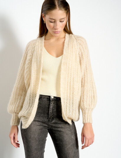 Noella Joseph Cardigan Solid - Beige - L/XL Noella Joseph Cardigan Solid - Beige - L/XL