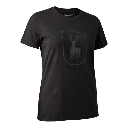 Deerhunter Lady Logo T shirt Black 36 Deerhunter Lady Logo T shirt Black 36