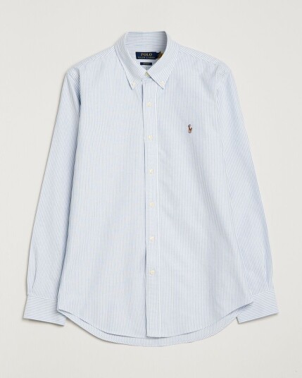 Polo Ralph Lauren Custom Fit Oxford Shirt Stripes Blue