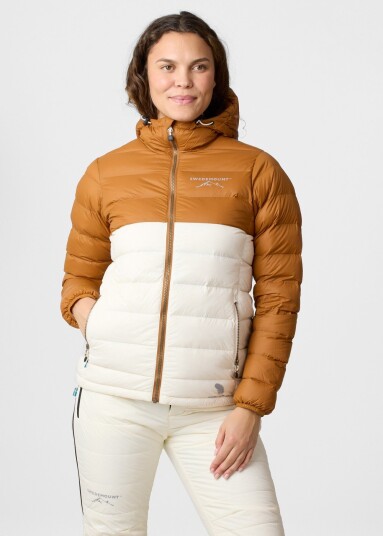 Swedemount Östersund Down Jacket 2.0 W Almond/Offwhite 34 Vinterjakker