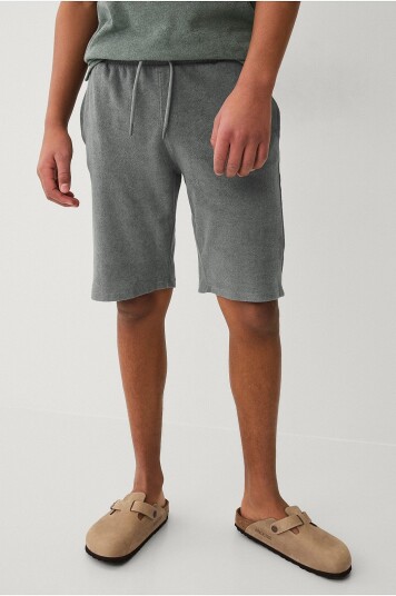 Ellos Collection   Shorts Jason i frotté   Grå