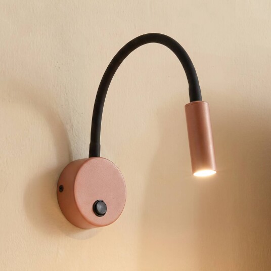 Vegglampe Lagos TK Lighting dimbar Rød Soverom Metall