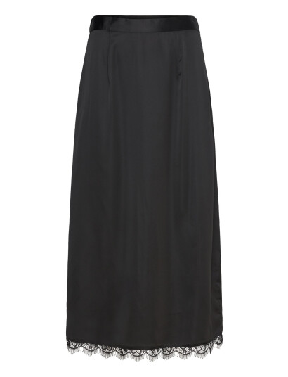 NOISY MAY Nmsantal Hw Midi Skirt Wvn - Black - XS