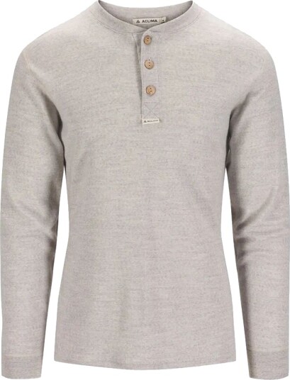 Aclima WarmWool Granddad-shirt (M) herre, beige - Str. L Aclima WarmWool Granddad-shirt (M) herre, beige - Str. L