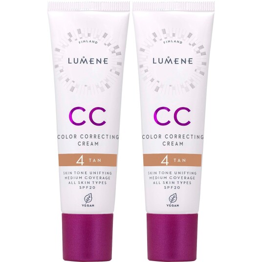 Lumene Bundle CC Color Correcting Cream SPF20 Tan x 2