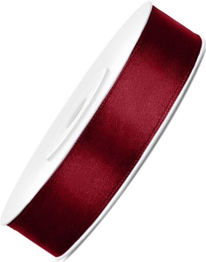 VINRØDT Silkebånd 25 meter x 12 mm
