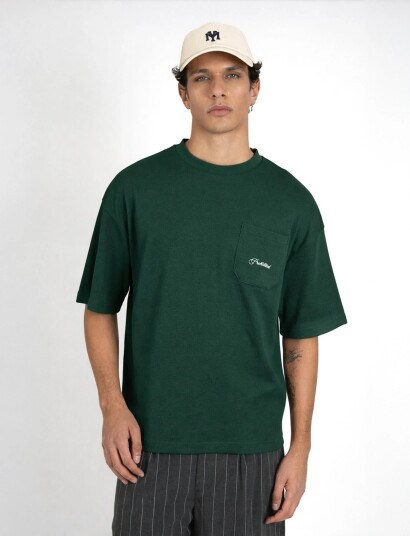 Prohibited Seaside Waffle Tee Green S