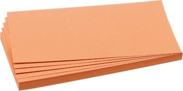 Franken Moderasjonskort Rektangel 9.5 X 20.5 Cm Oransje En Pakke 500