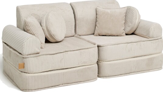 Meowbaby Play Pocket Byggbar Sofa Plus Aesthetic Ecru Meowbaby Play Pocket Byggbar Sofa Plus Aesthetic Ecru
