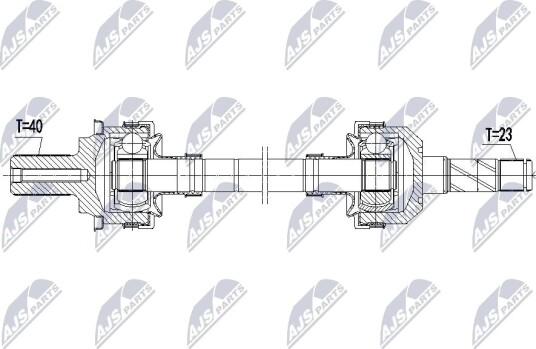 Nty Drivaksel NTY NPW VV 168