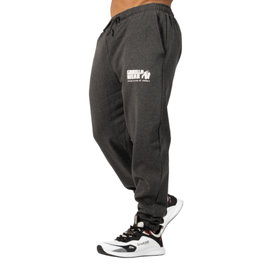 Gorilla Wear Classic Oversized Sweatpants Mørkgrå Melange Mörkgrå Large