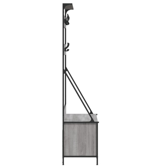  Klesstativ med skooppbevaring grå sonoma 100x41x184 cm 8721012196520