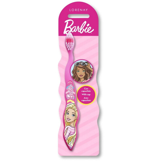 Barbie tannbørste + beskyttelseshette LORENAY