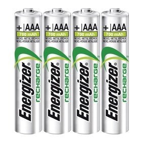 Energizer Oppladbare AAA NiMH Batterier 500mAh 4-pakning
