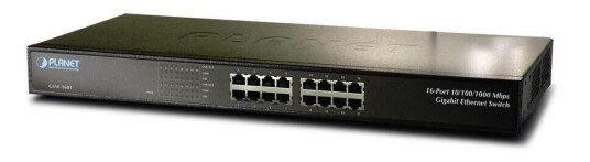 PLANET Switch 10/100/1000Mbps 16-port Rack Gigabit Switch