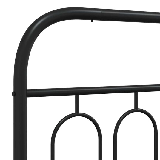  Sengegavl i metall svart 200 cm 8721102646256