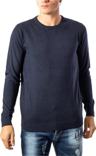 Jack & Jones Jjebasic Knit Crew Neck Noos - Navy - S