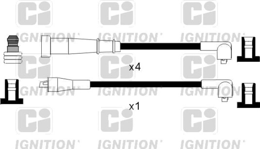 QUINTON HAZELL XC810 Tennplugg kabelsett
