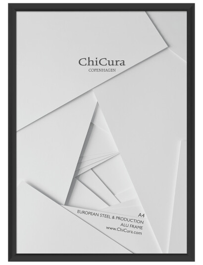 ChiCura Alu Frame A4 Acrylic Black 21X29.7cm