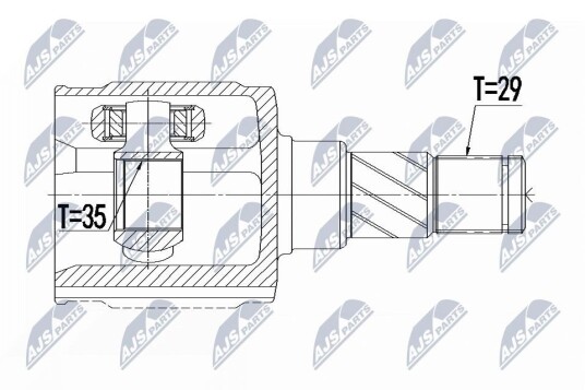 Nty Drivknute drivaksel NTY NPW CH 079 Nty Drivknute drivaksel NTY NPW CH 079