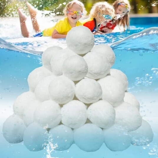 Bassengfilterball 700g Bassengfilterballer Erstatter 25kg Filtreringssand Gjenbrukbar