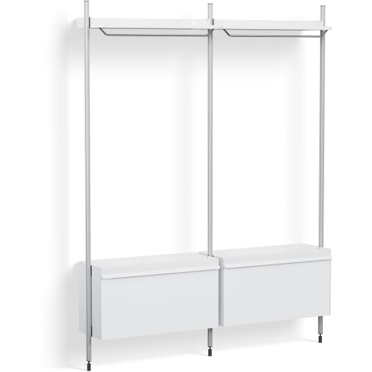 Hay Pier System 1002 2 columns PS White / Aluminium