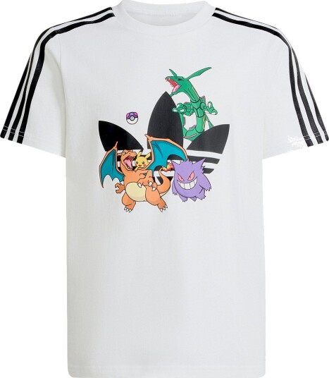 Adidas Originals T skjorte   GEFORMAT   Hvit m. Pokémon   Adidas Originals   12 år (152)   T skjorte