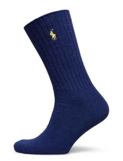 POLO RALPH LAUREN Cotton Blend Crew Socks |Blå |One Size