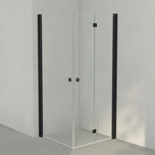 INR Iconic Nordic Rooms Dusjhjørne Linc 66 Flex Måltilpasset Svart Matt / - Høyre Klart Glass INR Iconic Nordic Rooms Dusjhjørne Linc 66 Flex Måltilpasset Svart Matt / - Høyre Klart Glass