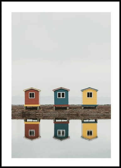 Three Cute Building in Cavendish Canada Plakat Plakat / 30x40cm