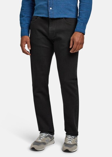 Lee Straight_Fit_Mvp Black Denim Black 32/32 Hverdagsbukser