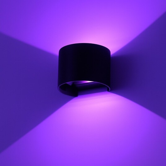 LEDlife RGB+CCT 6W vegglampe Zigbee svart rund opp/ned justerbar inne / ute IP65 inkl. lyskilde Dimbar : Via Zigbee Kulør : RGB + CCT Varm til Kald Hvit LEDlife RGB+CCT 6W vegglampe Zigbee svart rund opp/ned justerbar inne / ute IP65 inkl. lyskilde Dimbar : Via Zigbee Kulør : RGB + CCT Varm til Kald Hvit