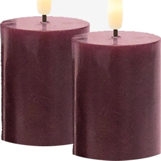 Sirius Home Sille Genopladelig Mini 2 Stk. Sæt Ø5Xh6,5Cm Bordeaux BORDEAUX One Size