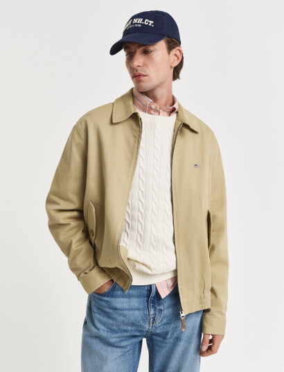 GANT Cotton Twill Jacket - Beige - XXL GANT Cotton Twill Jacket - Beige - XXL