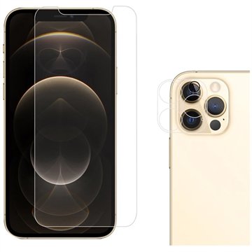 iPhone 12 Pro 2-i-1 Sett Beskyttelsesglass / Kamera Linse