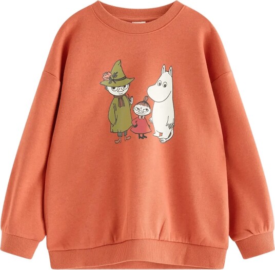 Lindex Moomin Sweatshirt With Brushed Inside LIGHT DUSTY CORAL 104