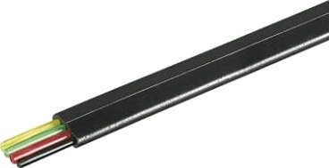 Goobay 100m Bulk telefonkabel Sort