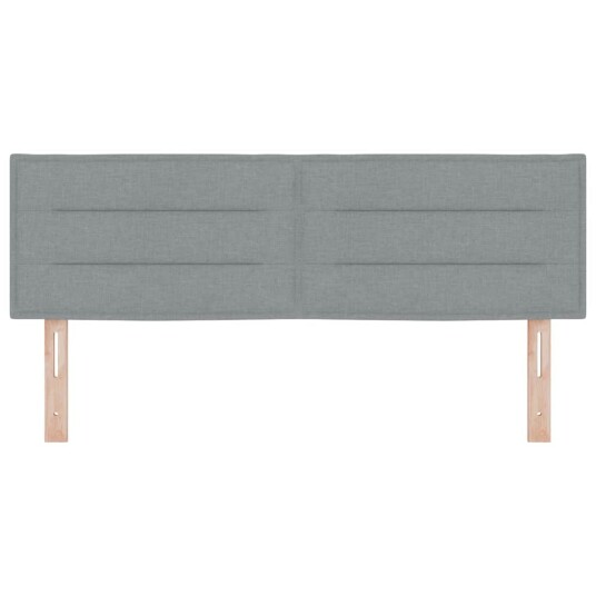 LED hodegjerde Linjer Design Lysegrå 160 cm Stoff
