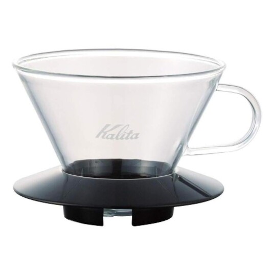 Kalita Wave Glass Dripper - 185 , Black Kalita Wave Glass Dripper - 185 , Black