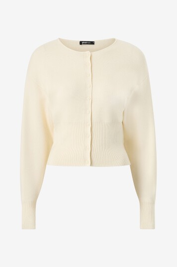 Gina Tricot   Kardigan Shaped Knitted   Natur