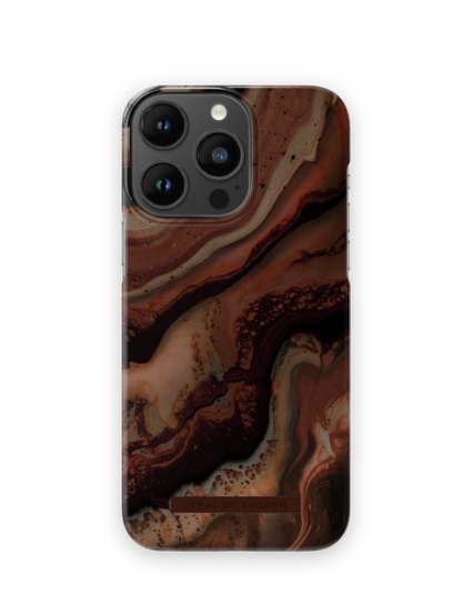 Ideal Of Sweden Printed Case Dark Amber Marble (IDFC-I2267P-488)
