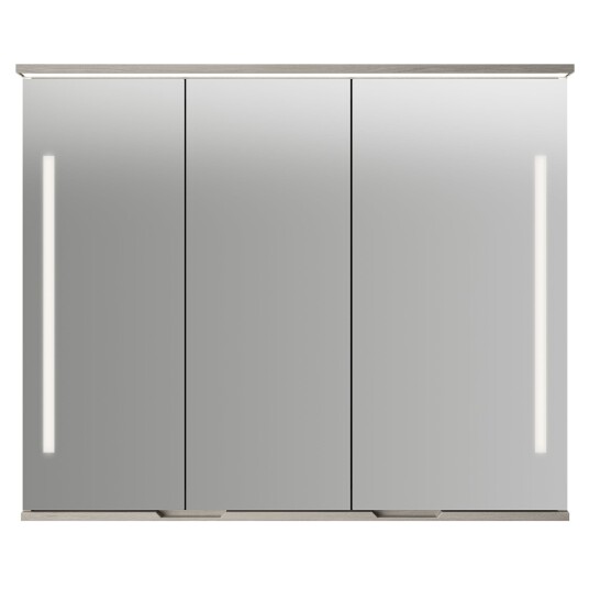 Linn Bad Sogn Speilskap med Integrert Belysning og Stikk Lys eik / 100cm Linn Bad Sogn Speilskap med Integrert Belysning og Stikk Lys eik / 100cm