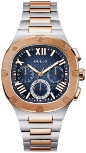 Guess Herreklokke GW0572G4 Headline Blå/Rose gulltonet stål Ø42 mm Guess Herreklokke GW0572G4 Headline Blå/Rose gulltonet stål Ø42 mm