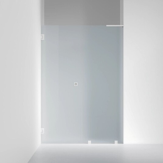 INR Iconic Nordic Rooms Dusjnisje ARC 4 Original Måltilpasset Brushed Stainless / Venstre Frostet Glass