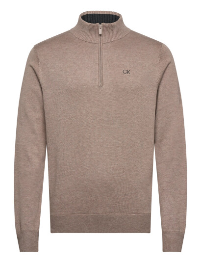 Calvin Klein Golf Elmwood Half Zip Sweater Beige M