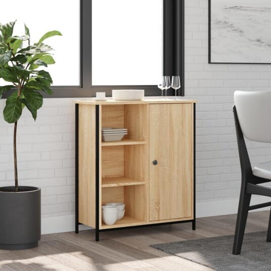 Skjenk sonoma eik 70x30x80 cm konstruert tre