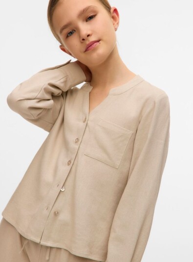 Vero Moda Girl Mymilo Skjorte Beige (146 / 11 år)