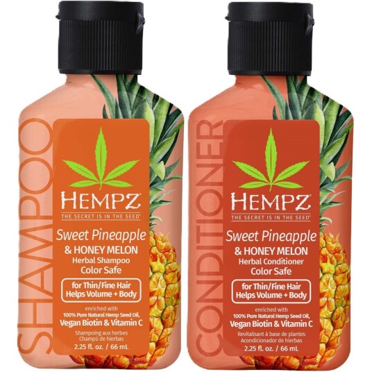 Hempz Sweet Pineapple & Honey Melon Herbal Bundle Shampoo 66 ml & Cond Hempz Sweet Pineapple & Honey Melon Herbal Bundle Shampoo 66 ml & Cond